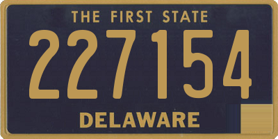 DE license plate 227154