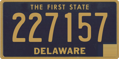 DE license plate 227157