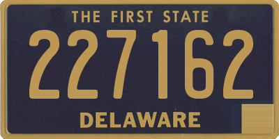 DE license plate 227162