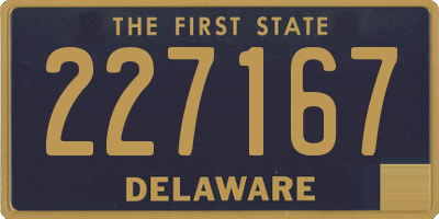 DE license plate 227167