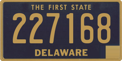 DE license plate 227168