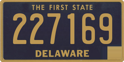 DE license plate 227169