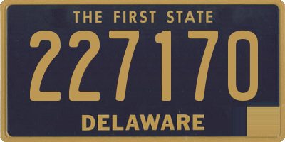 DE license plate 227170