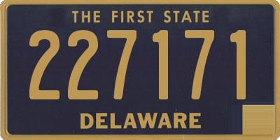 DE license plate 227171