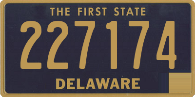 DE license plate 227174