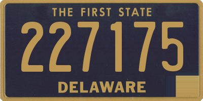 DE license plate 227175