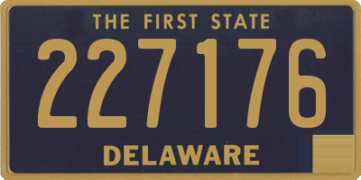 DE license plate 227176