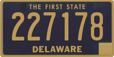 DE license plate 227178
