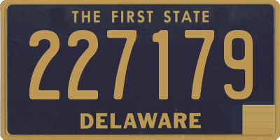 DE license plate 227179