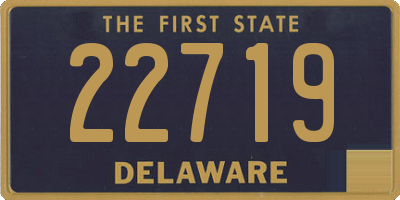 DE license plate 22719