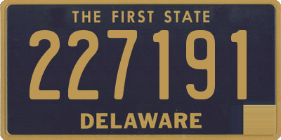 DE license plate 227191