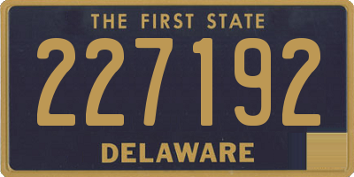 DE license plate 227192