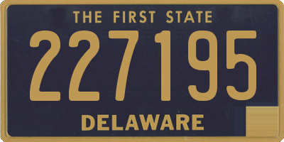 DE license plate 227195