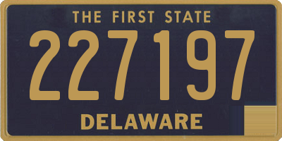 DE license plate 227197