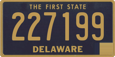 DE license plate 227199