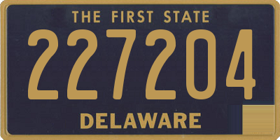 DE license plate 227204