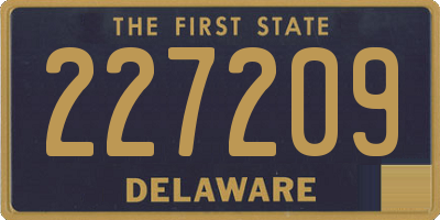 DE license plate 227209