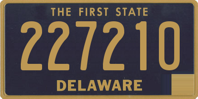 DE license plate 227210