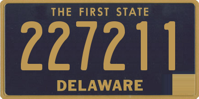 DE license plate 227211