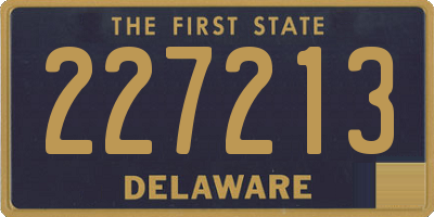 DE license plate 227213