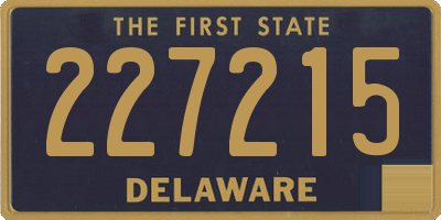 DE license plate 227215