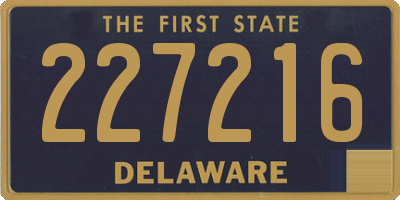 DE license plate 227216