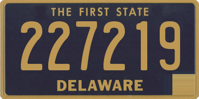 DE license plate 227219