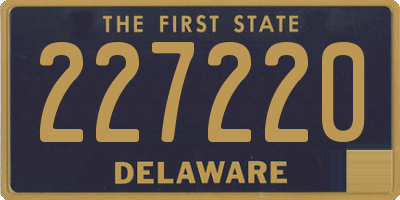 DE license plate 227220
