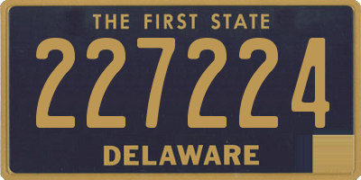 DE license plate 227224