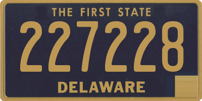 DE license plate 227228