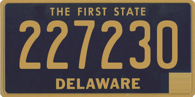 DE license plate 227230