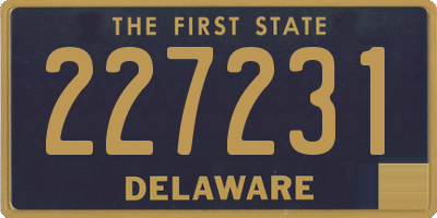 DE license plate 227231