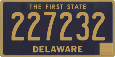 DE license plate 227232