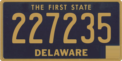 DE license plate 227235