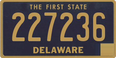 DE license plate 227236