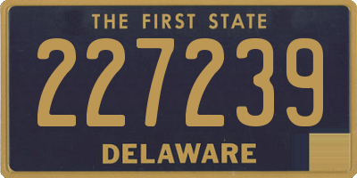 DE license plate 227239