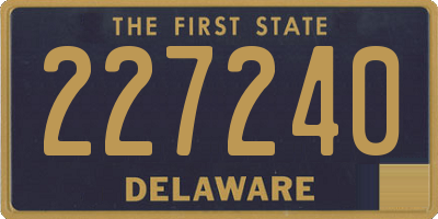 DE license plate 227240