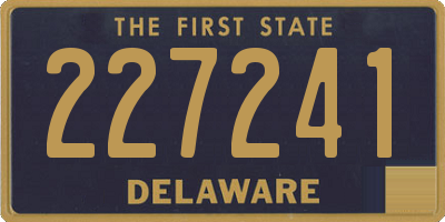 DE license plate 227241