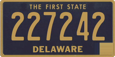 DE license plate 227242