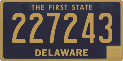 DE license plate 227243