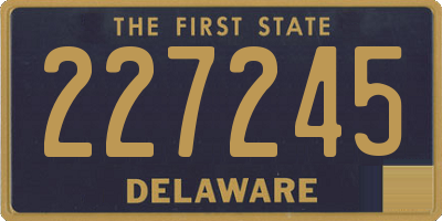 DE license plate 227245