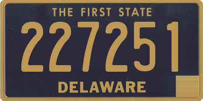 DE license plate 227251