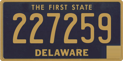 DE license plate 227259