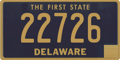 DE license plate 22726