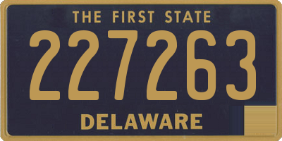 DE license plate 227263