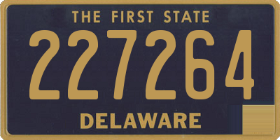 DE license plate 227264