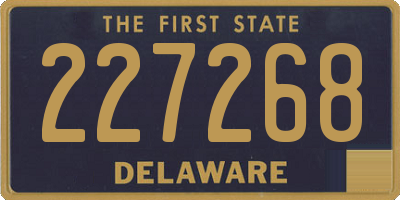 DE license plate 227268