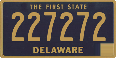 DE license plate 227272