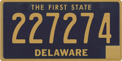 DE license plate 227274