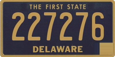DE license plate 227276